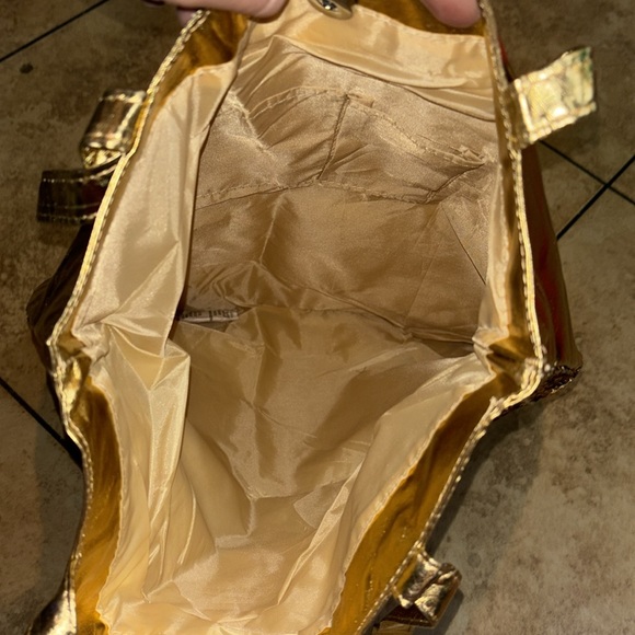 NWT Lane Bryant Gold Sequin Sparkly Tote Bag - Picture 4 of 6